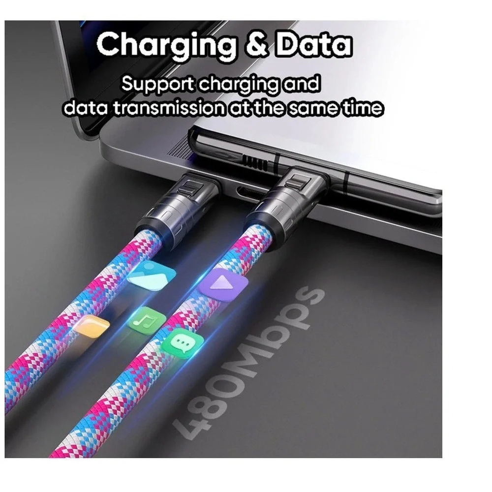 Type C to Type C 240W Fast Charging with Wearable Bracelet